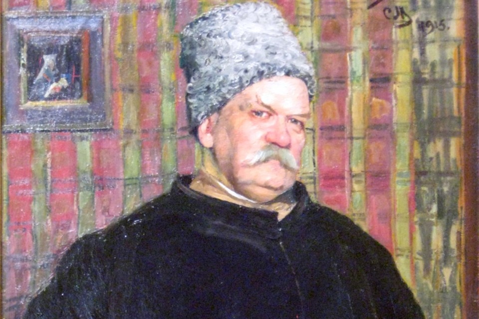    Живописный облик Гиляровского привлекал художников. Фото: Репродукция картины «Король репортеров» (С. В. Малютин. 1915 г.)