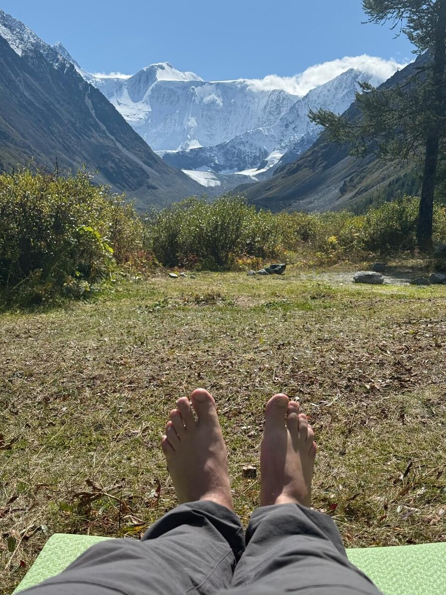 Принимаю солнечные ванны