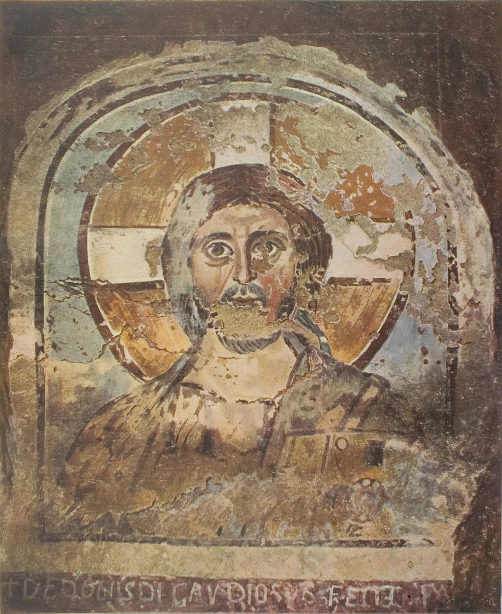 Фреска Катакомбы Понциано. Фото с Википедии 