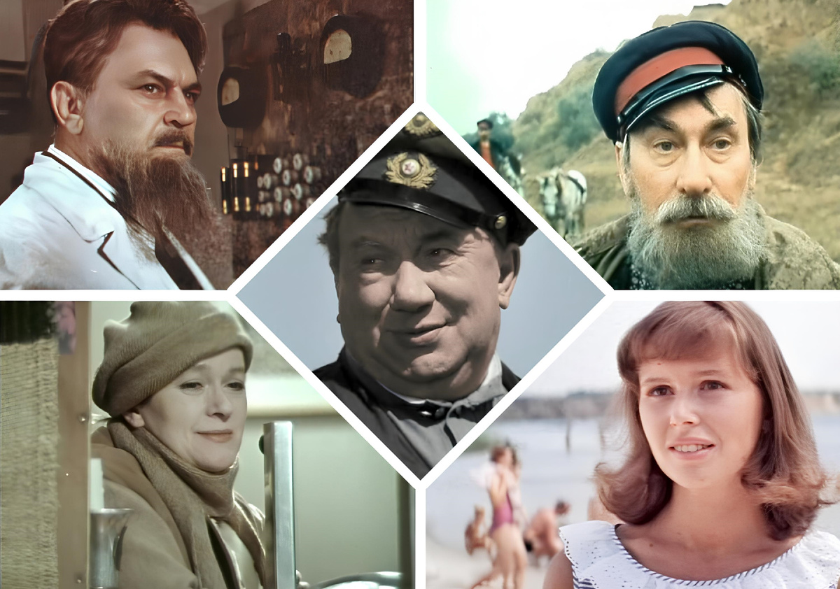 мой фотоколлаж к тесту - Назовите исполнителя роли по кадру из советского кино