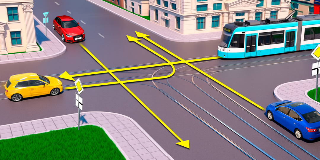 В какой последовательности водители проедут перекресток?