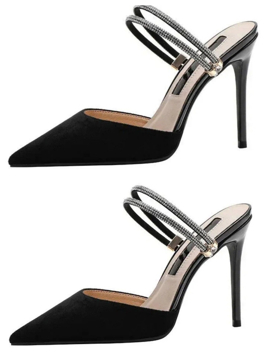 Туфли мюли на резинке, из интернета.