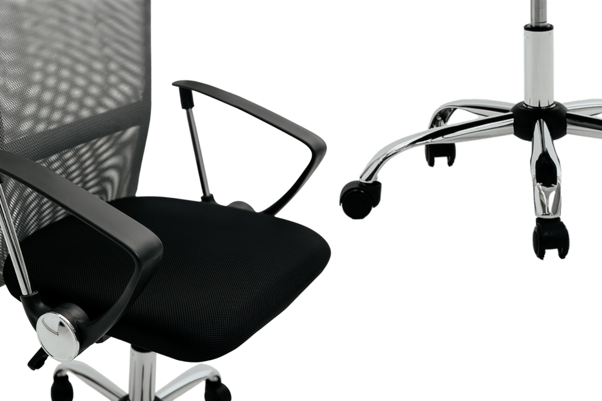 Колеса для паркета и поясничный упор — отличное дополнение к бюджетному варианту. 