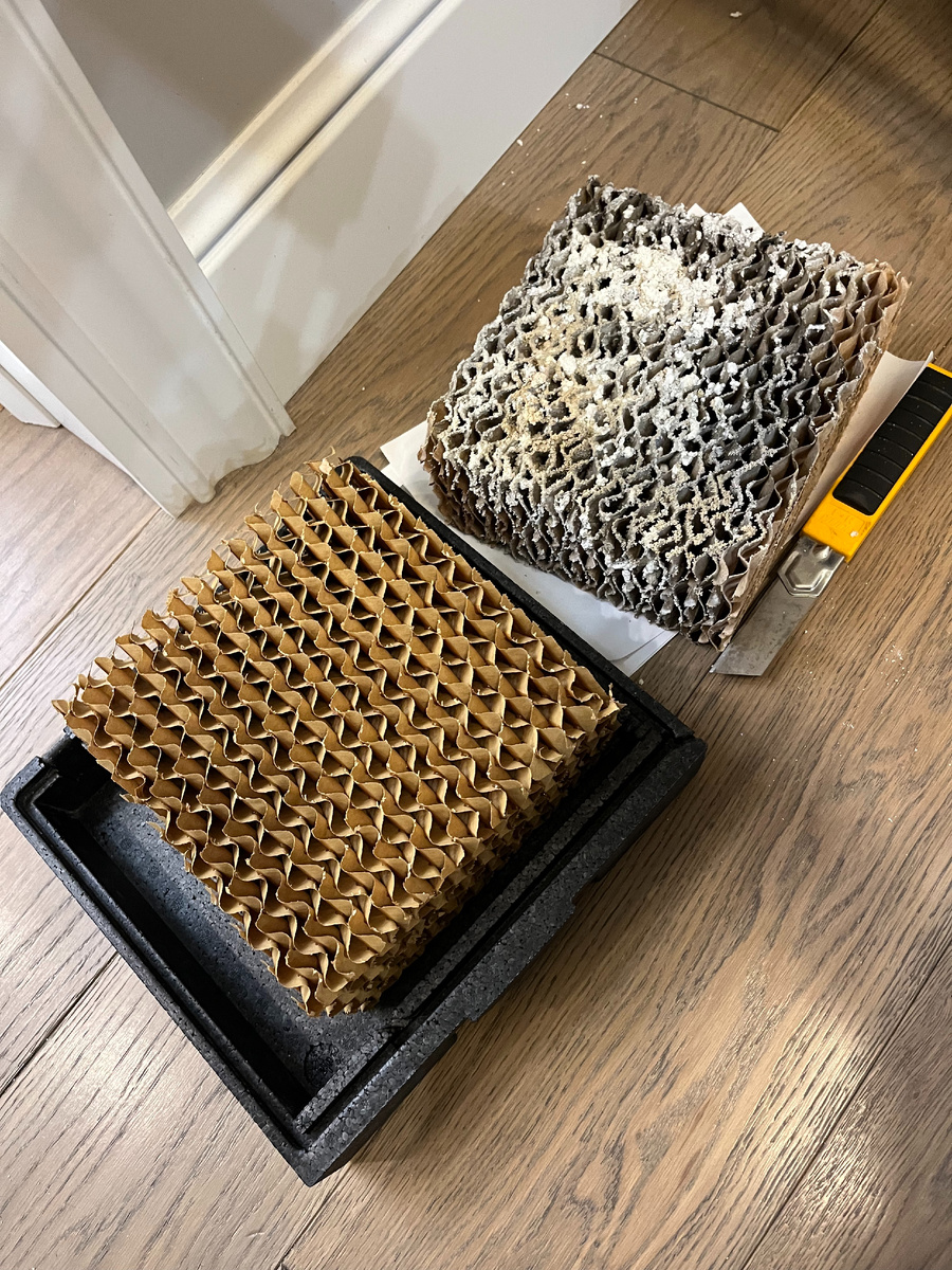 Замена картиржа канального увлажнителя 