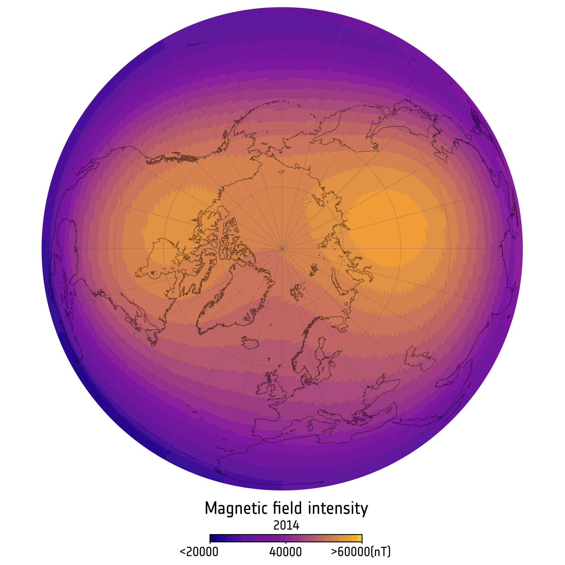 Источник: https://www.esa.int/Applications/Observing_the_Earth/FutureEO/Swarm/Swarm_reveals_growing_weak_spot_in_Earth_s_magnetic_field 