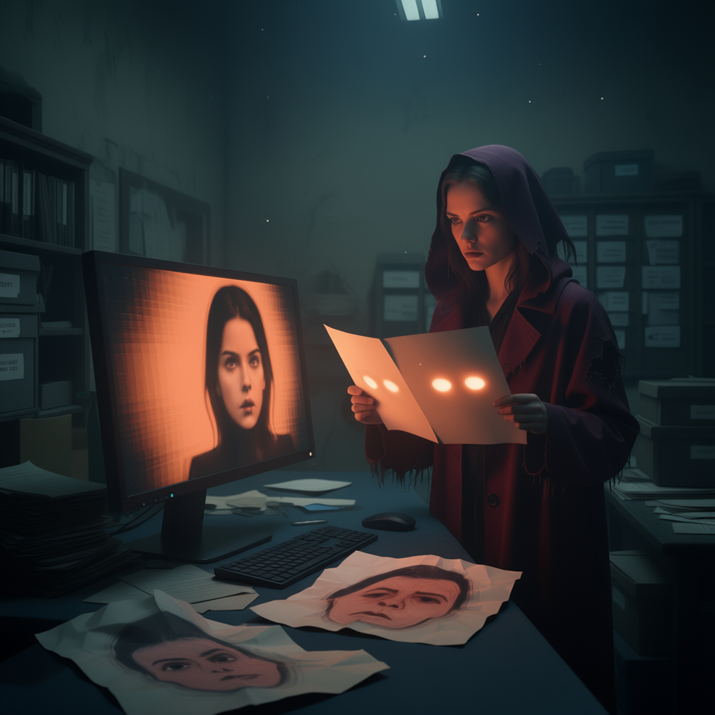 Тот же ракурс. То же лицо. Моё лицо. Но теперь прорисовка была четче, фотографичнее.