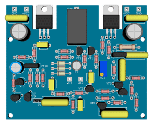 УМЗЧ с Mosfet-выходом и с функцией задержки подключения АС