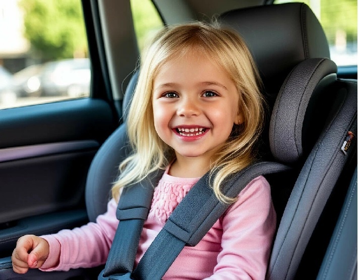 девочка в машине