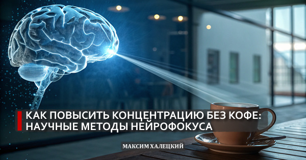Как повысить концентрацию без кофе: научные методы нейрофокуса