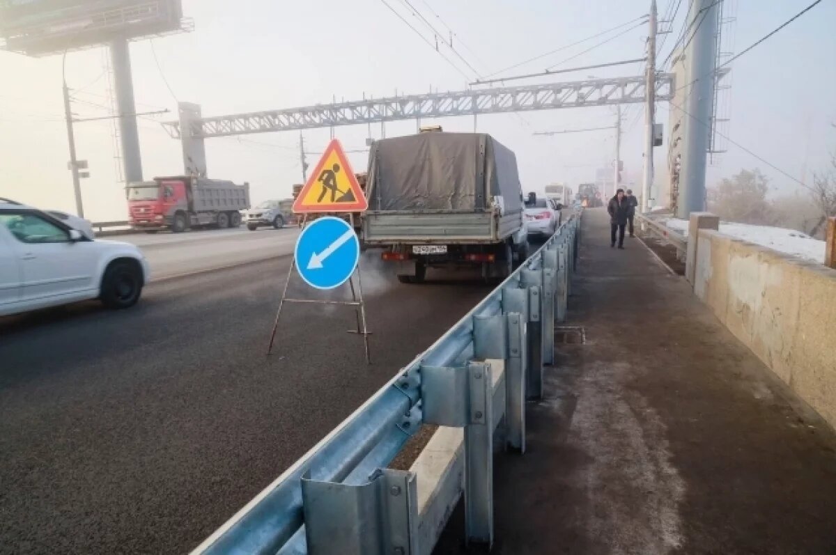    В Новосибирске завершен первый этап ремонта Димитровского моста