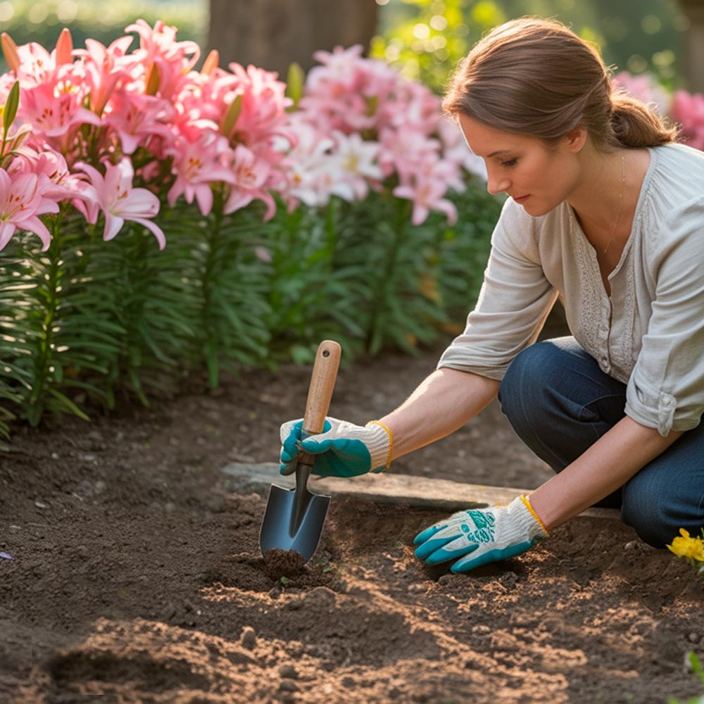 Посадка лилий