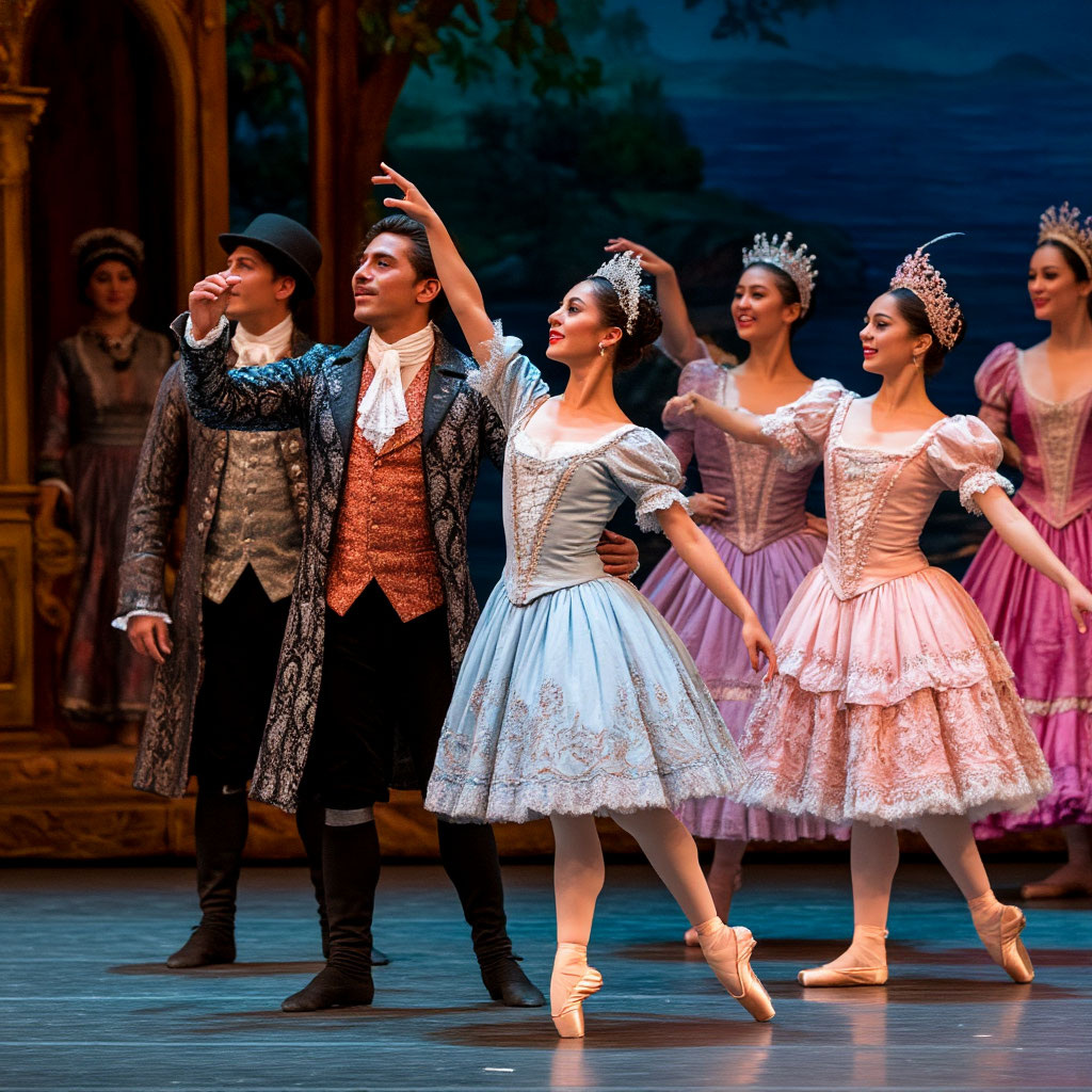 Балет посреди музыкальной фантазии изображал боливийских крестьян.