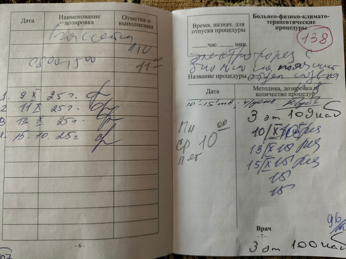 Из моей санаторной книжки