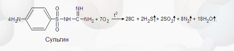 "Фараоновы змеи" из сульфаниламидных препаратов
