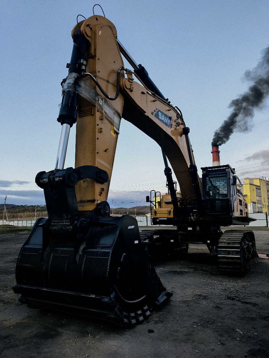 Республика Бурятия. Монтаж системы пожаротушения ССПБ-Тунгус на Экскаватор Sany SY750H.