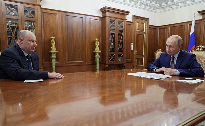    Владимир Потанин и Владимир Путин. Фото kremlin.ru