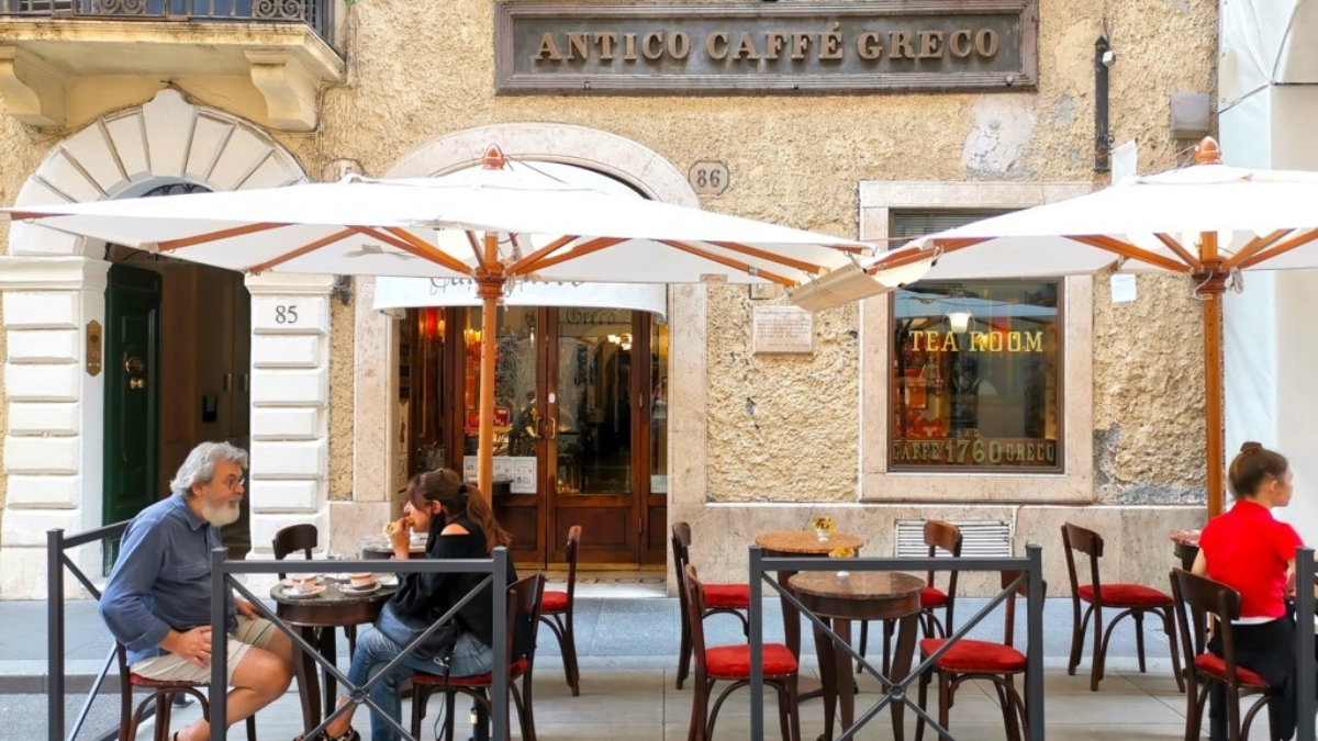Antico Caffè Greco было открыто в центре Рима более 250 лет