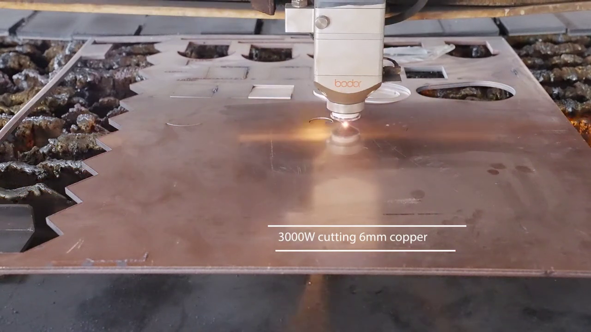 Лазерная резка меди на станке Bodor 