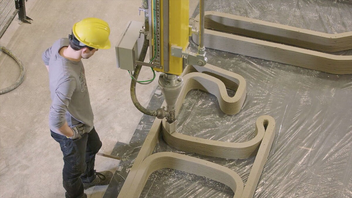 Рабочий процесс 3D-печати дома