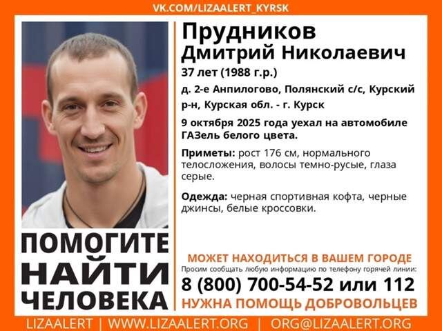В Курской области пропал мужчина на "Газели"