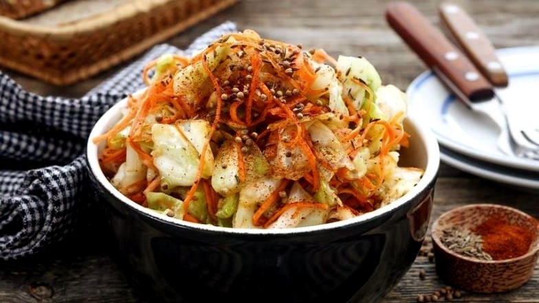 Ароматная хрустящая капуста по-корейски