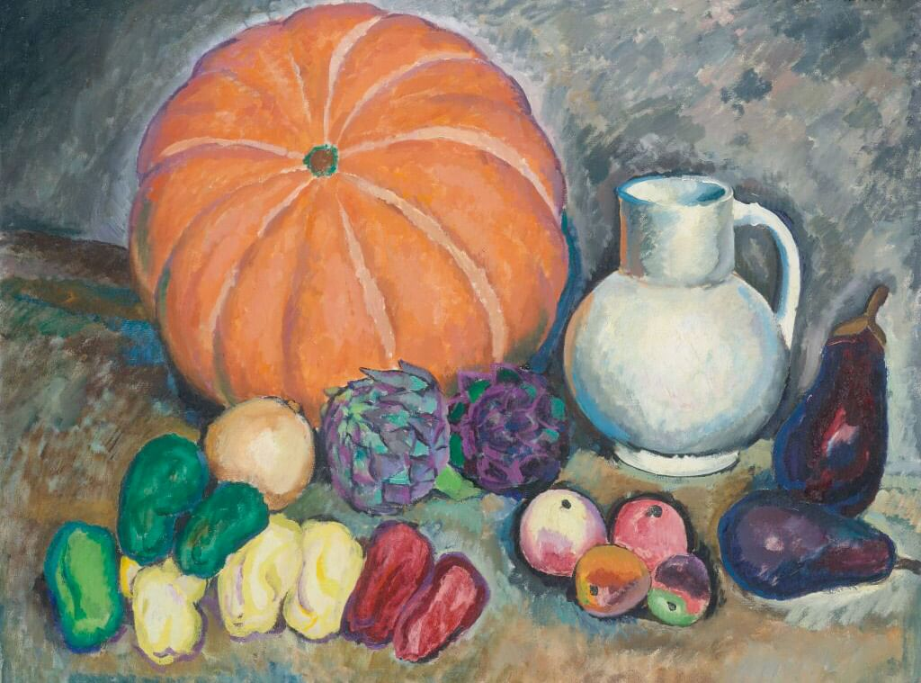 Илья Машков. Тыква (фрагмент). 1914. Государственная Третьяковская галерея, Москва