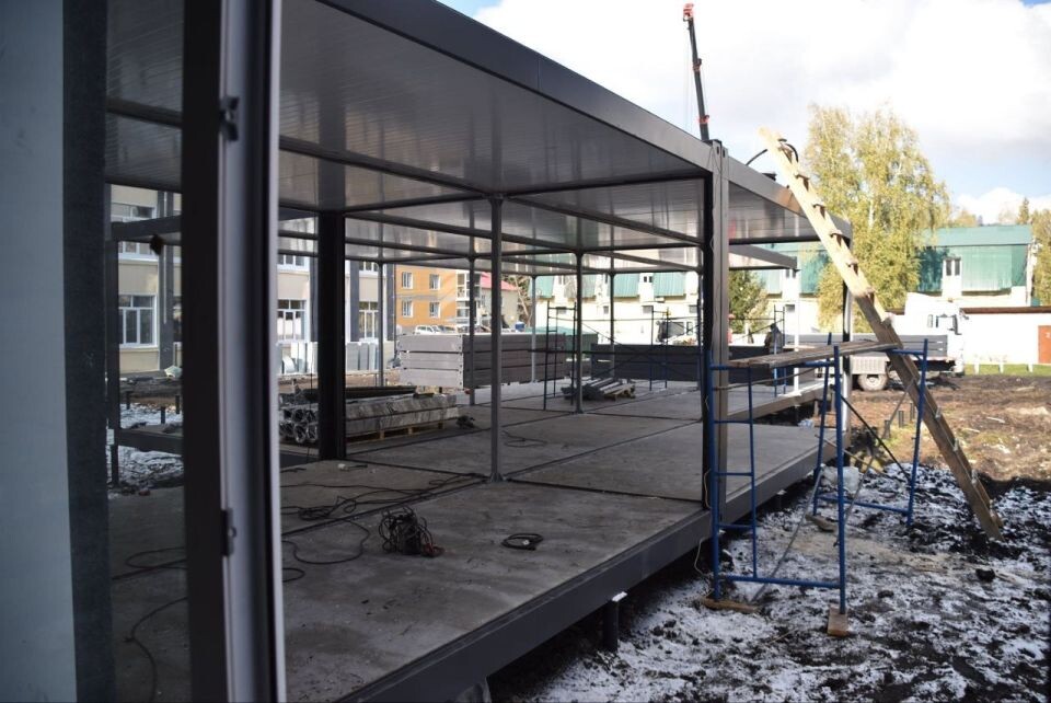    Благоустройство и ремонт городских объектов в Горно-Алтайске. Источник: t.me/OlgaSafronovaofficial