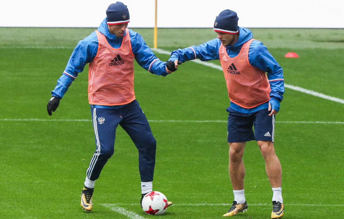    Федор Смолов и Александр Кокорин  Валерий Шарифулин/ТАСС