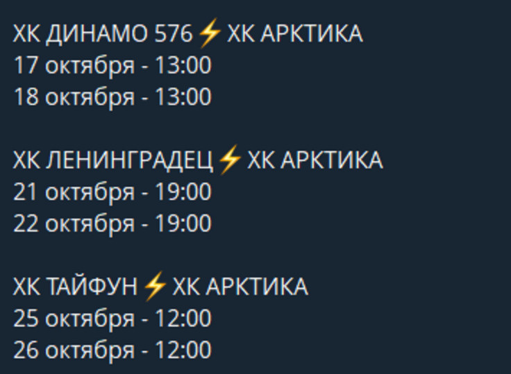     ХК «Арктика» проведет шесть игр в гостях у петербургских команд. Фото: пресс-служба ХК «Арктика».