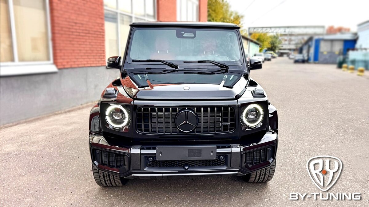 MERCEDES-BENZ G63 (black) бронирование лобового стекла пленкой | BY-TUNING Москва
