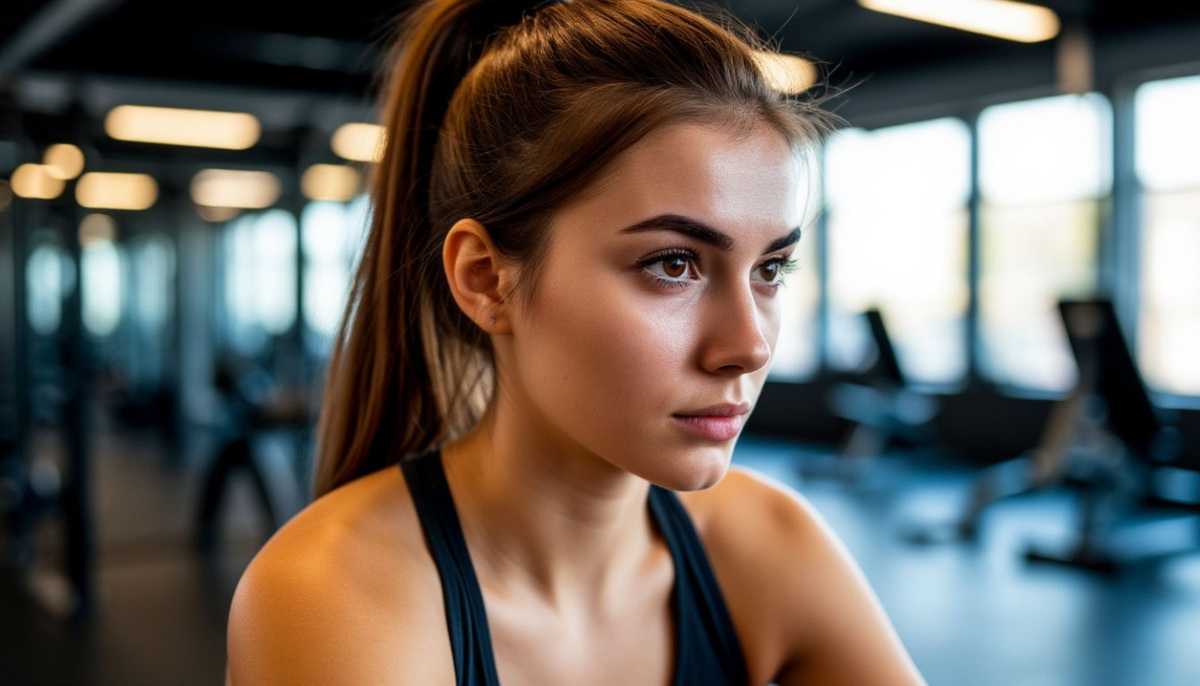 Девушка в фитнес-клубе