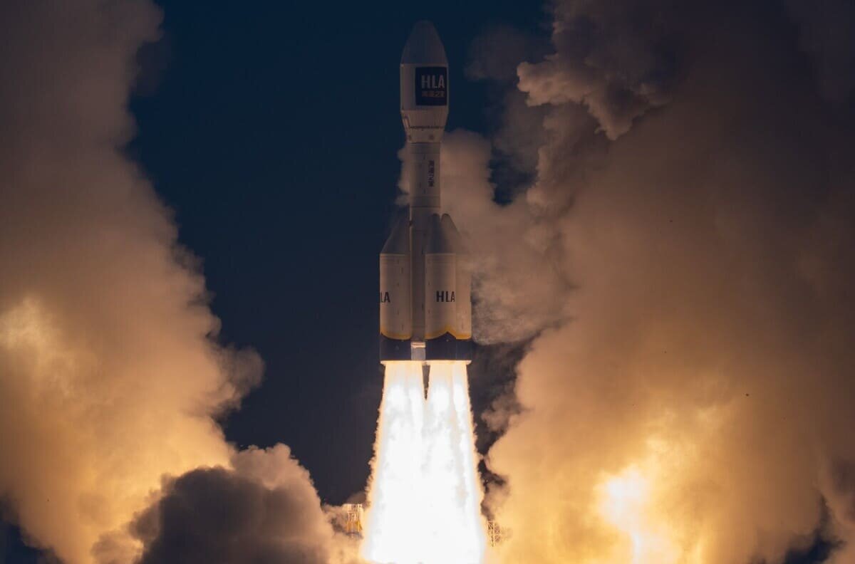 Запуск ракеты-носителя Gravity-1 12 октября 2025 года. Фото — Orienspace.