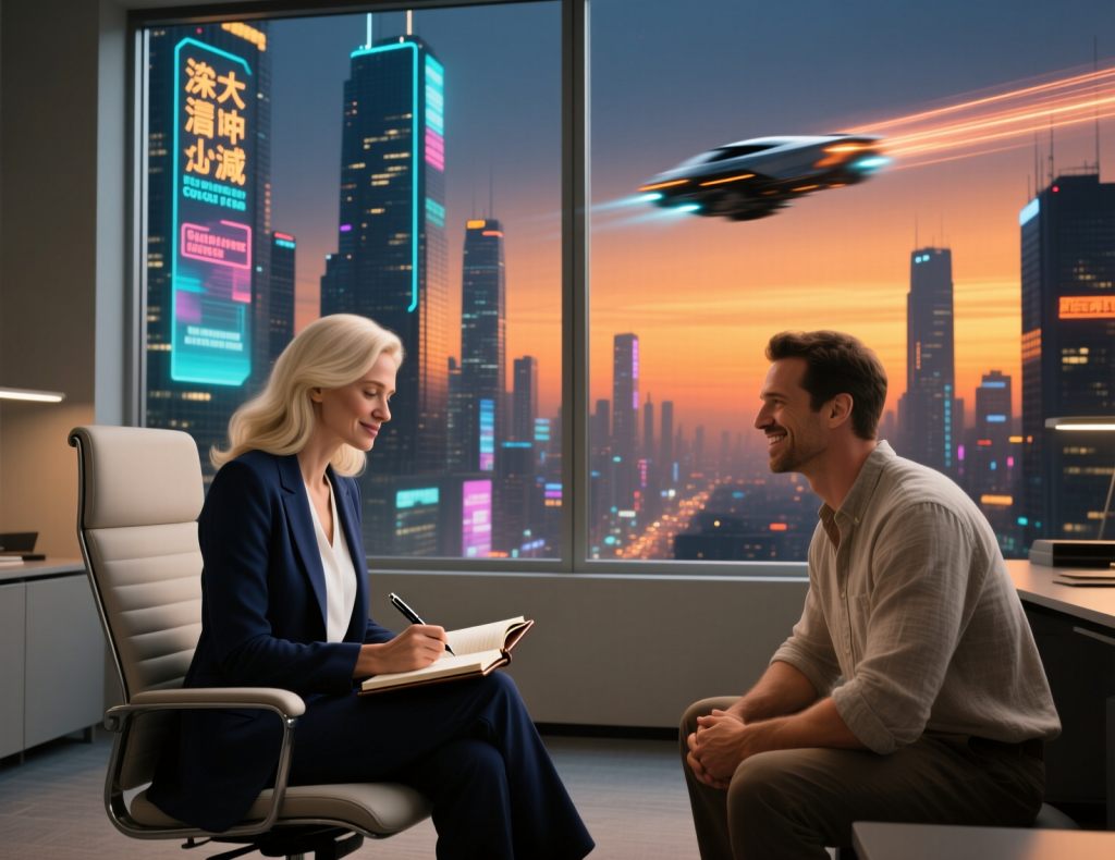  Нейросеть не умеет рефлексировать и осмысливать, а человек может. Фото сгенерировано нейросетью QWEN.