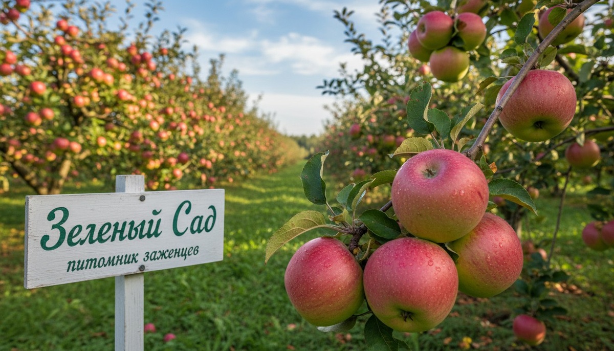 Саженцы Яблони в питомнике Зеленый Сад, город Красноярск.