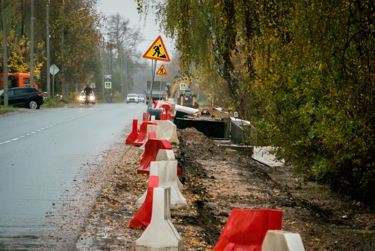 г.Конаково, ул.Первомайская котлован трассы ВЕЛО-1