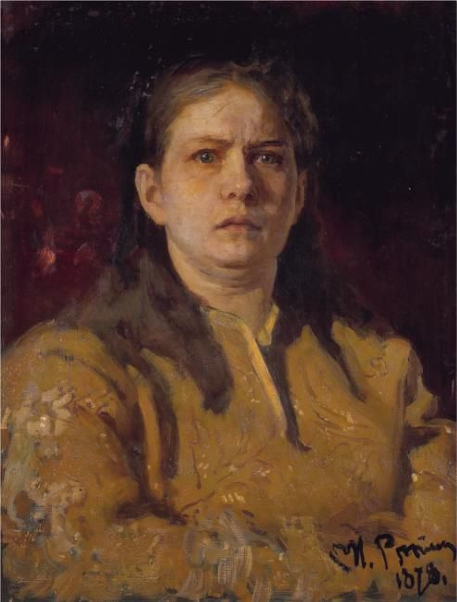 Илья Репин. Этюд к картине Великая княгиня Софья в Новодевичьем монастыре (Елена Бларамберг в образе царевны Софьи), 1878.