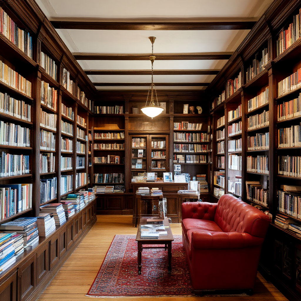 уютный книжный магазин