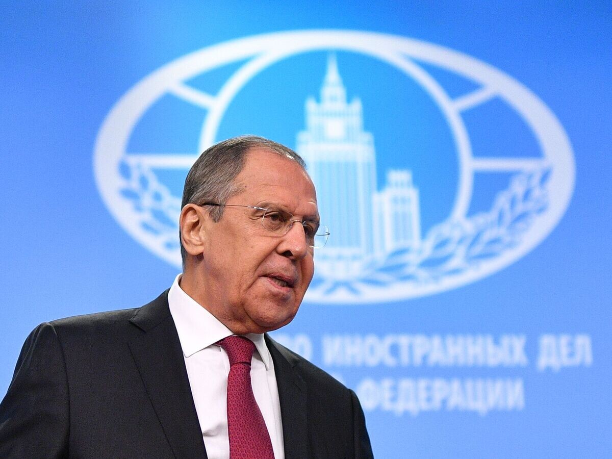    Министр иностранных дел РФ Сергей Лавров на пресс-конференции в Москве© РИА Новости / Владимир Астапкович