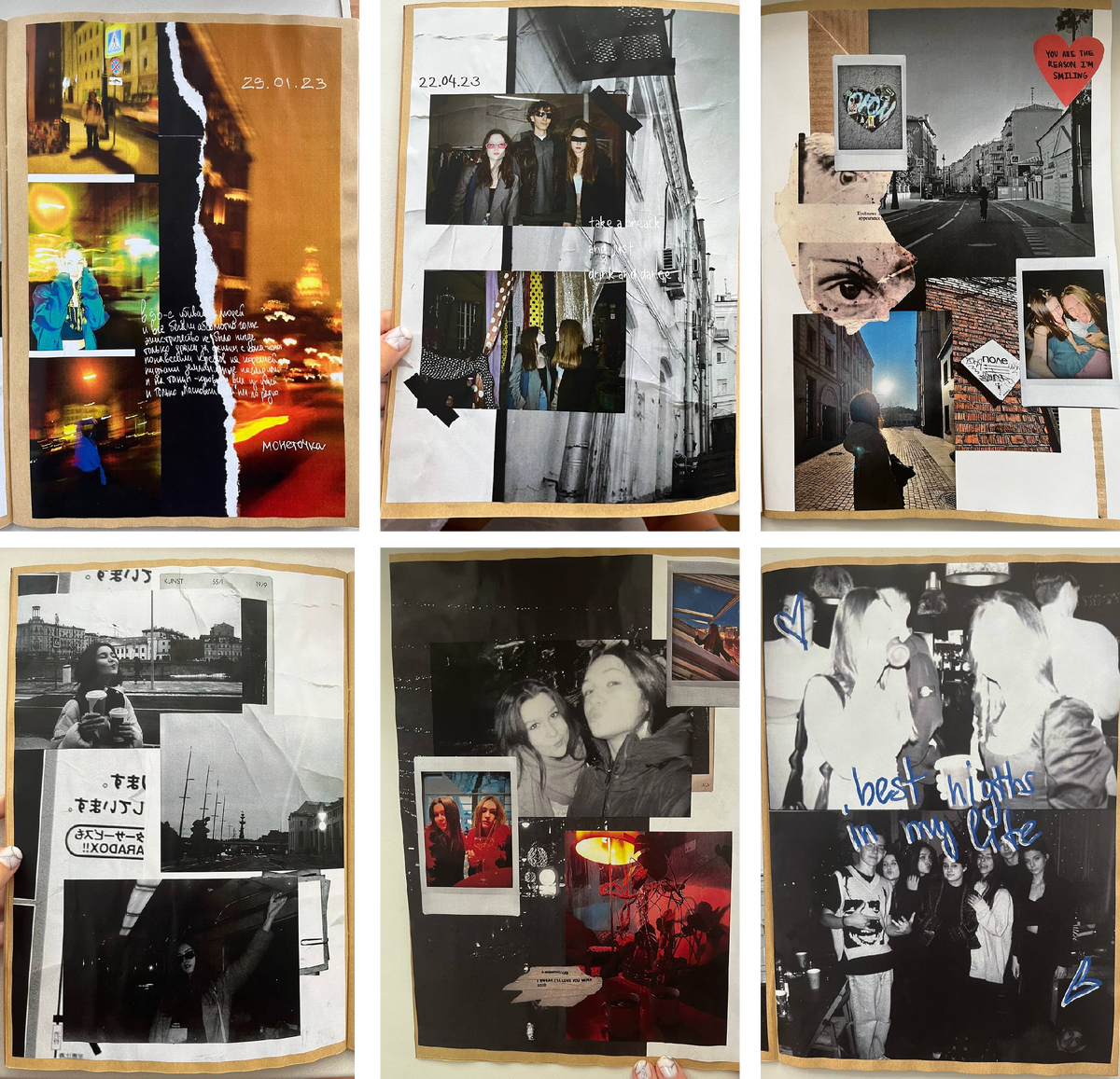 коллажи из личного архива Маши и Алиса