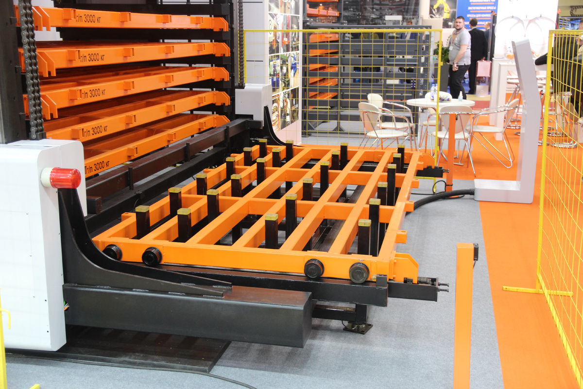 Автоматизированный стеллаж для хранения листового металла