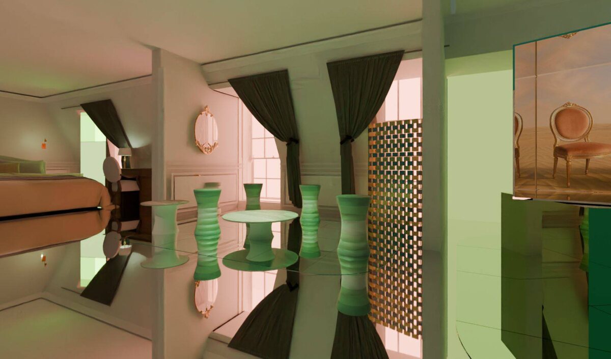 Интерьер Suite 1835 в отеле Le Meurice в Париже