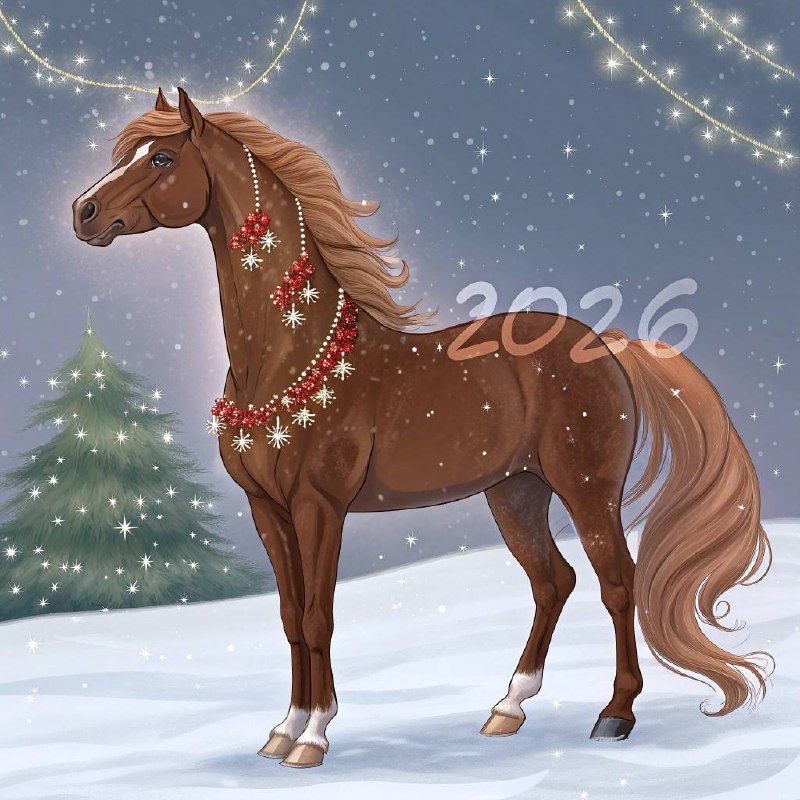 Красивая лошадь 2026, самая красивая картинка