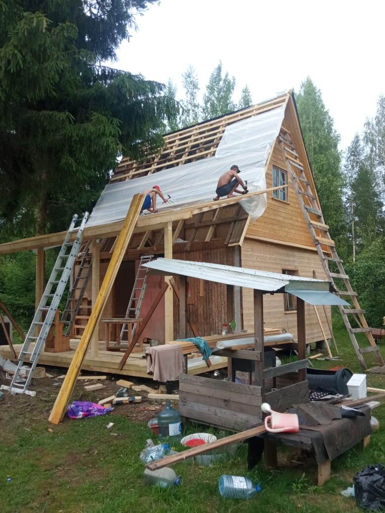 Работы на даче. 