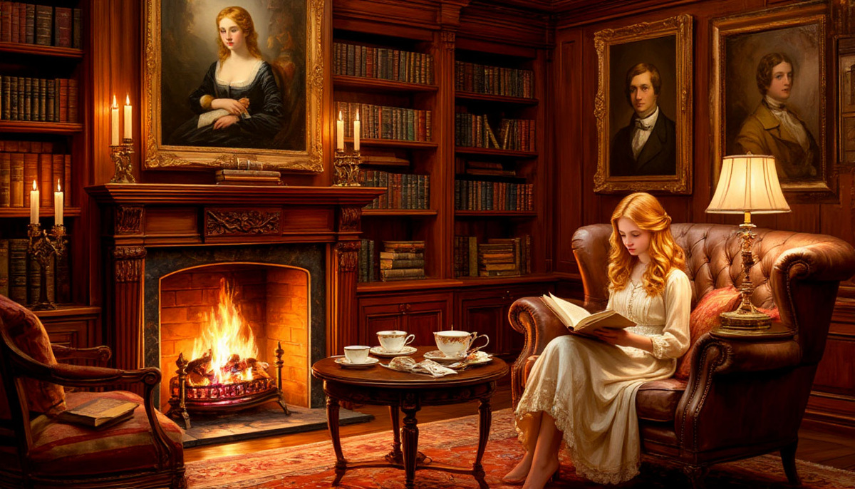 «Одиночество при свечах». Картинка создана автором в Шедеврум.