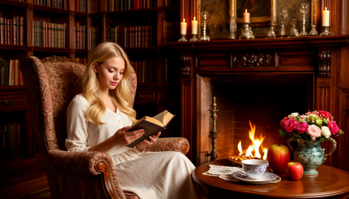 «Одиночество при свечах». Картинка создана автором в Шедеврум.