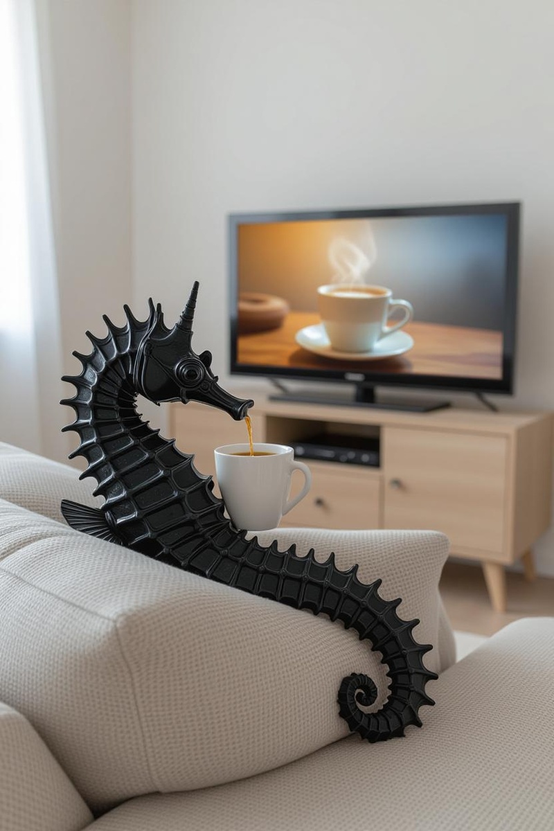 Фильмы и кофе. Created with Grok