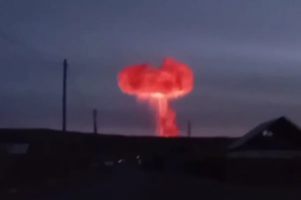    Жители Тывы испугались вызванного взрывными работами огненного столба