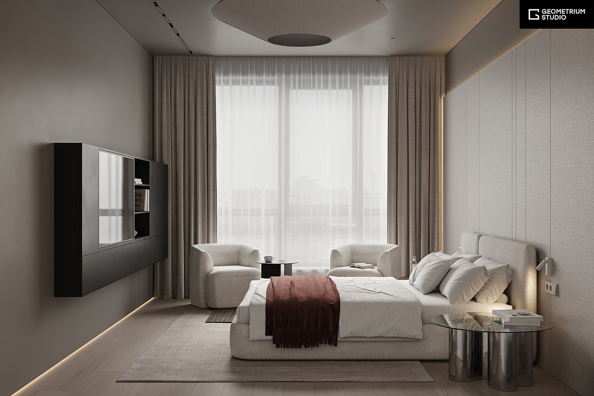 Дизайн-проект спальни в ЖК Рихард