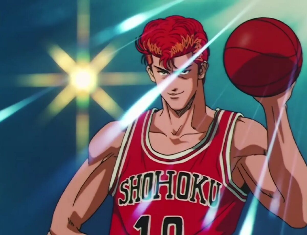 Кадр из аниме «Слэм-данк»   📷