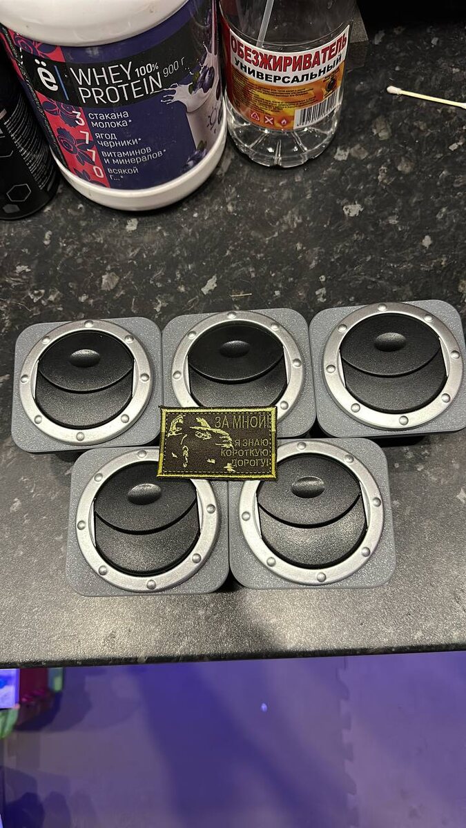 Дефлектор воздуховода печки и вентиляции в сборе для панели УАЗ Патриот 2005-2012 — 3D-печать из пластика